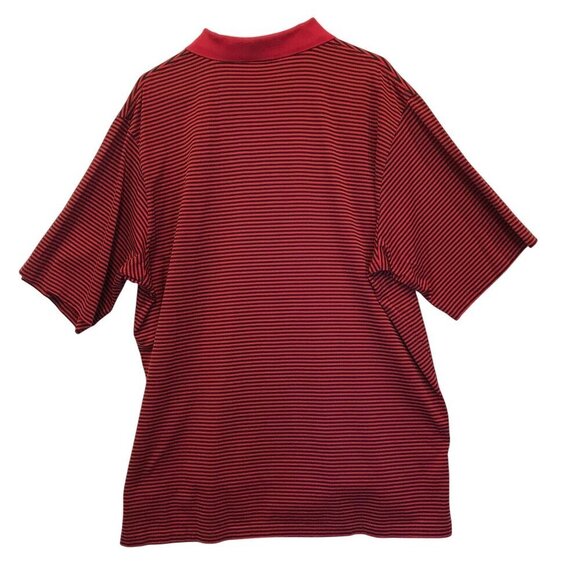 Polo Golf by Ralph Lauren Men's 2-Button Striped Polo Shirt Sz XXL in Red, Black - Picture 8 of 14